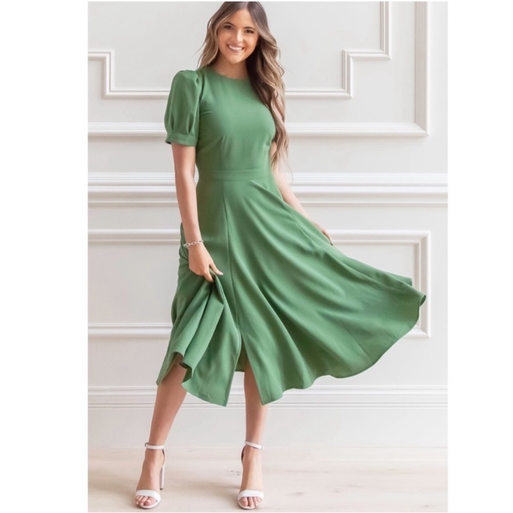Rachel Parcell Green Midi Dress